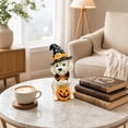 thumbnail image 5 of Lazduis Cute Halloween Tabletop Decoration 6.3-Inch Resin Dog Figurine with Pumpkin Home Decor for Mantel Shelf Desk, 5 of 7