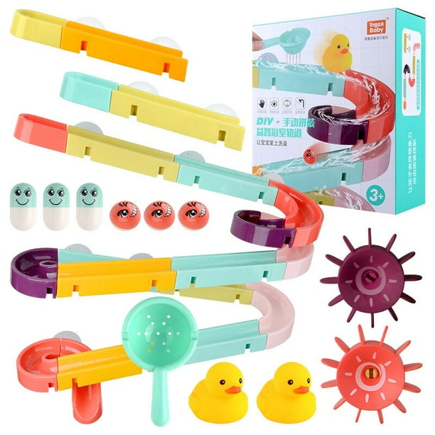 Bath Toys Track Water Games Sprinkler Toy Kids Bathroom Bathtub Play Water Toy Kit Shower Games Swimming Pool Tools heqiyong toy