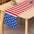 thumbnail image 2 of SUNOLIFE 4th of July Table Runner,Patriotic Independence Day Kitchen Dining Table Decoration for Home Party 13 x 108 Inch, 2 of 4