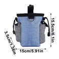 thumbnail image 3 of Dog Training Waist Bag | Outdoor Pet Food & Treat Pouch | Waterproof Oxford Cloth | Multi-Pocket Design | Drawstring Closure | 15X15X3Cm Blue Snack Bag for Hiking & Walking, 3 of 6