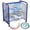 Blue, variant on Amkui 16/25 Shelfs Mobile Art Drying Rack for Classrooms & Art Studios, Canvas/Paint Drying Rack, Wall Mountable Art Storage Rack with Wheels, Black/Blue