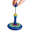 Rite Lite 6" Hanukkah Lighted and Musical Pump 'n Spin Dreidel Toy - Blue/Yellow