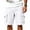 White, variant on Hurxie Mens Casual Sweat Cargo Cotton Shorts Drawstring Elastic Waist Athletic Workout Gym Jogger Shorts with Pockets White,3XL