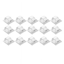 Hooks for Outdoor String Lights Clips 15 Pack Clear Light Hook with Waterproof Adhesive Backing