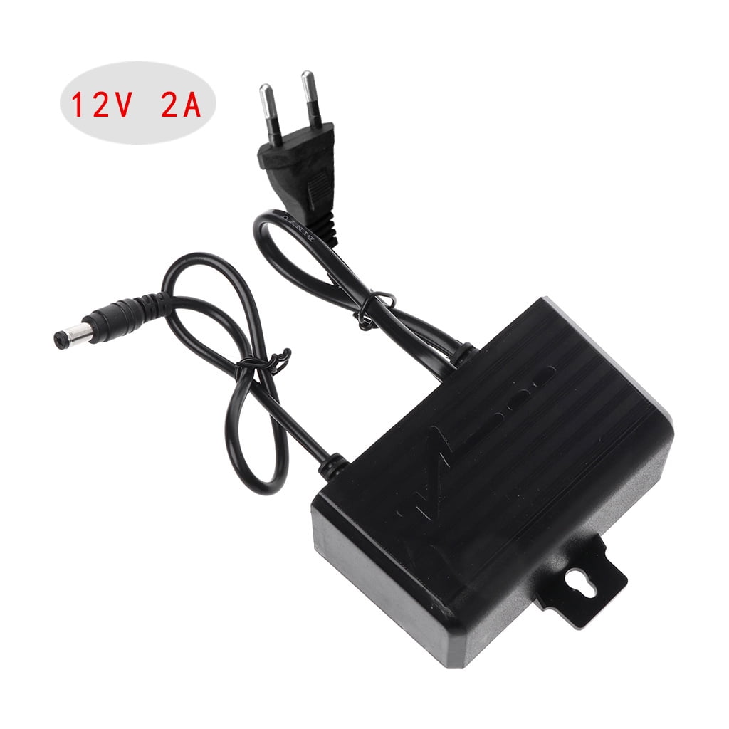 Power Supply Adapter 12V/2A AC To DC US Plugs Converter For CCTV Safety Camera 