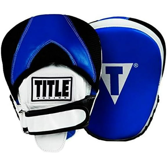 TITLE Boxing Flurry Pro Punch Mitts, Blue/Black - Boxing Pads, Muay Thai Pads, Punching Mitts, Focus Mitts, Boxing Equipment, Punching Pads, MMA Equipment, Kickboxing