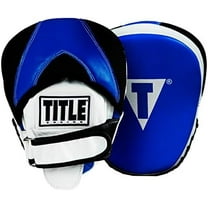 TITLE Boxing Flurry Pro Punch Mitts, Blue/Black - Boxing Pads, Muay Thai Pads, Punching Mitts, Focus Mitts, Boxing Equipment, Punching Pads, MMA Equipment, Kickboxing