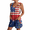 Deep Red, variant on American Flag Overalls Women Independence Day Loose Sleeveless Rompers Patriotic Red White and Blue Summer Vintage Jumpsuits2XL