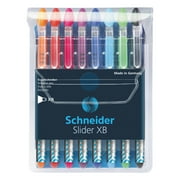 Stride Schneider Slider Ballpoint Stick Pen, 1.4mm, Assorted, 8/Pack