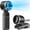 Black, variant on LC-dolida Portable Handheld Turbo Fan, 5 Gear Wind, Battery Operated, Up to 12 Working Hours, 3 IN 1 Hand Fan with Air Turbo Tech Cooling Fan for Outdoor Activities, Travel, Working(Black)