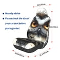 thumbnail image 3 of Wukai Whimsical Owl On Branch Full Set Car Seat Covers with Soft Padding Universal Auto Front Seats Protector and Cushion Mat, 3 of 5