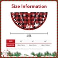 thumbnail image 5 of 4th of July Patriotic Tree Skirt 30 Inch Independence Day Red Blue White Stripe Holiday Tree Skirts for Summer Christmas Tree Decoration, 5 of 6