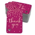 thumbnail image 1 of Inkdotpot Pack Of 100 Thank You Bridal Shower-Baby Shower-Retirement-Wedding-Birthday Favor Paper Tags Craft Real Rose Gold Foil Hang Tags, 1 of 6