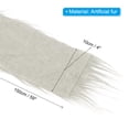 thumbnail image 2 of Unique Bargains Plush Faux Fur Fabric Precut Strips, 59' x 4' Fluffy Faux Fur Ribbon, Grey, 2 of 7