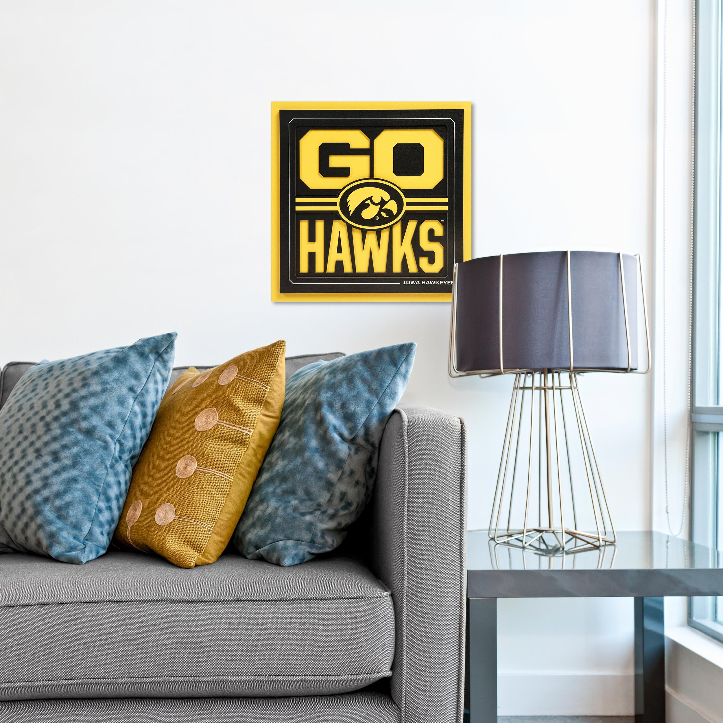 YouTheFan NCAA Iowa Hawkeyes Slogan Series 3D Wall Art