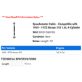 thumbnail image 2 of Speedometer Cable - Compatible with 1969 - 1972 Nissan 510 1.6L 4-Cylinder 1970 1971, 2 of 2
