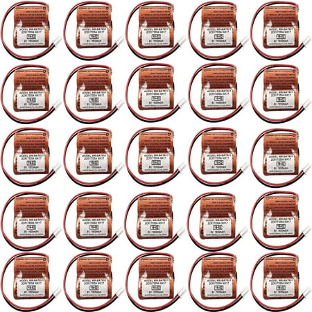 25PCS MR-BAT6V1 2CR17335A WK17 6V 1650mAh Lithium Battery with Plug for M80 Driver MR-J4 servo System Battery
