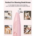 thumbnail image 3 of Recortadora de patas de perro para aseo, cortadora de pelo eléctrica inalámbrica para mascotas pequeñas, cortadora de pelo para perros y gatos, bajo nivel de ruido para recortar el pelo de m, 3 of 5
