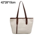 thumbnail image 2 of Bolsos de mano Hukapapa, bolso de hombro con asa superior, bolso de mano plegable de fin de semanaCafé blanco, 2 of 6