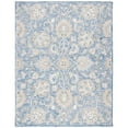 thumbnail image 2 of SAFAVIEH Glamour Catrine Bordered Wool Area Rug, Blue/Beige, 5' x 8', 2 of 5