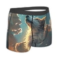 thumbnail image 4 of Haiem Starry Sky Cloud Wolf Men's Boxer Briefs, Every Day Comfort Stretch Cotton Moisture-Wicking Underwear-Large, 4 of 8
