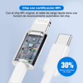 thumbnail image 4 of Cable USB-C a para Lightning [MFi Certificado] - 2M Carga Rápida, Compatible con iPhone 14/13/12/11 Pro Max/X/XS/XR/8/7/6s Plus/SE, iPad Pro, Adaptador 100W, Compatible con Apple, 4 of 5