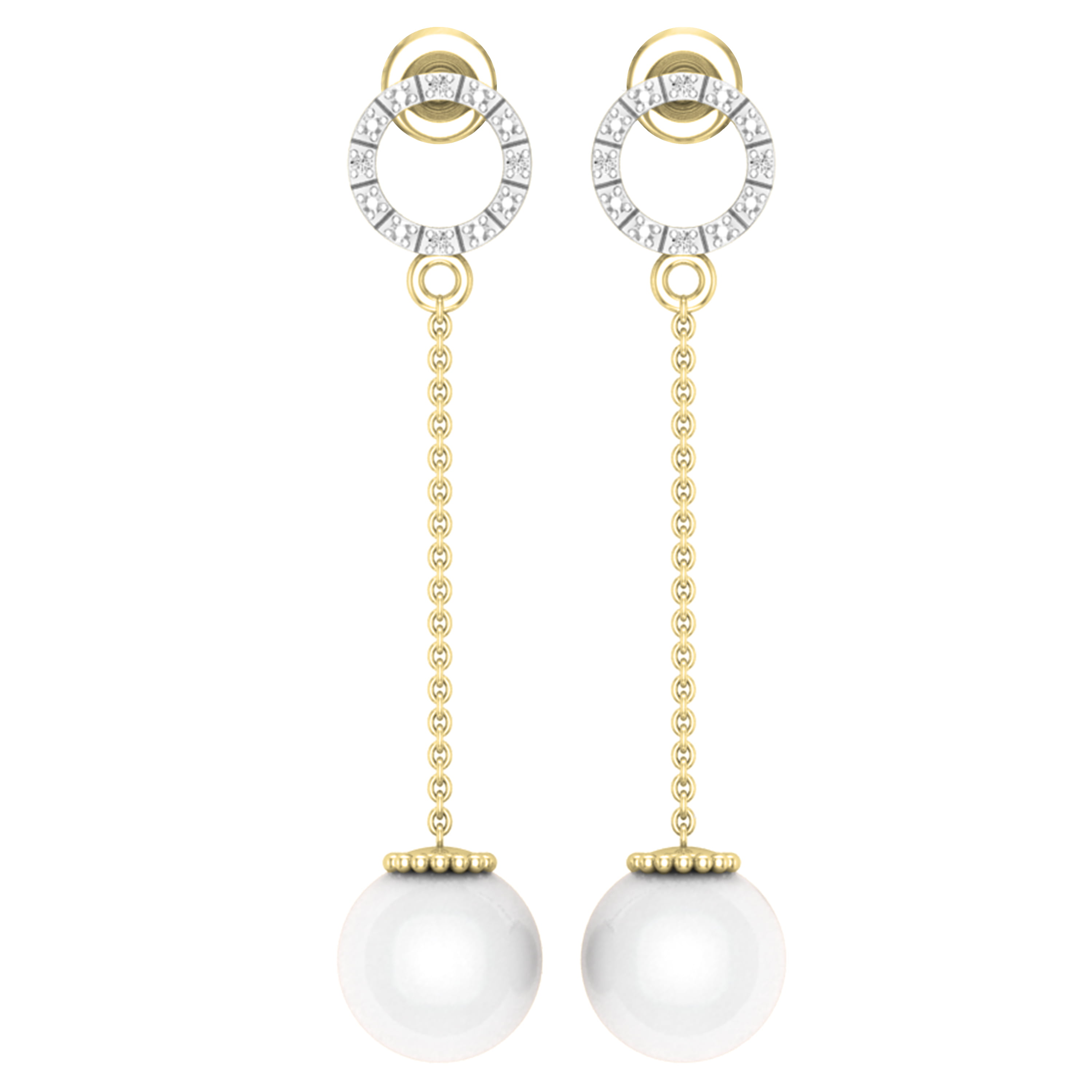 Details about   Natural White baroque pearl Earring 18k Ear Drop Party Fashion Gift Jewelry 