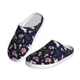 thumbnail image 2 of Lsque Retro Rabbit Flower Pattern Womens Comfort Cotton on Scuff With Memory Foam and Anti-skid Sole Slipper-35/36, 2 of 7