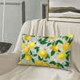 thumbnail image 5 of Balery Lemon Seamless Pattern Oil Painting Effect Bedding Queen Pillow Cases - Envelope Closure - Soft Brushed Microfiber Fabric - Shrinkage and Fade Resistant Pillow Cases-16"x24", 5 of 6
