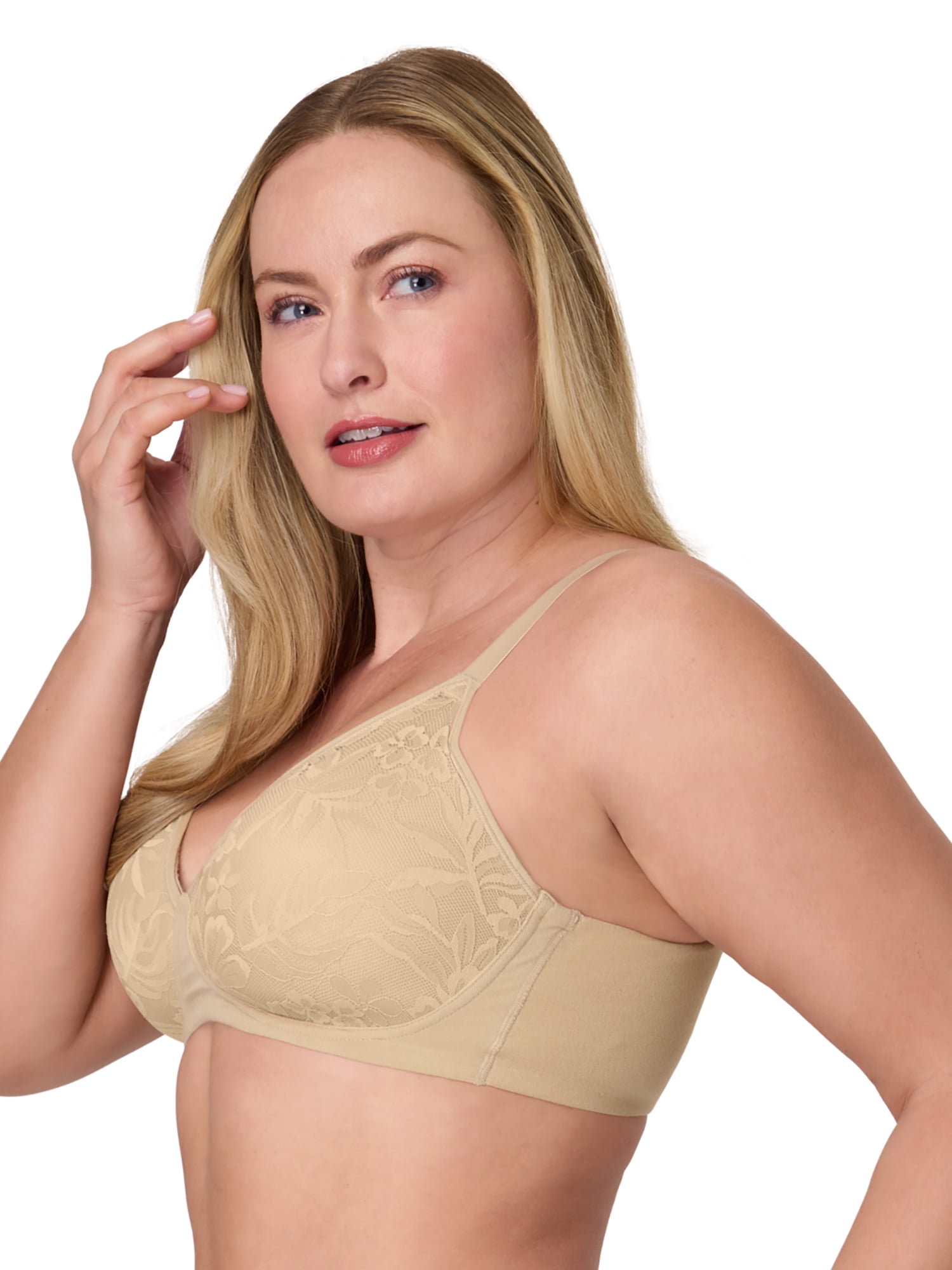 Bali Women's Cotton Modal Wireless Bra with Foam Cups