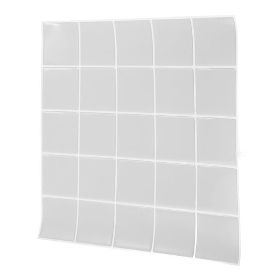 GETAJGHSD Tile Sticker Wall Sticker White Pu Glue Pet 1Pc