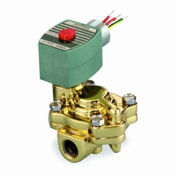 Redhat Slow Closing Solenoid Valve,Brass,NC 8221G005