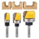 thumbnail image 1 of Juego de brocas para fresar Exqutoo, 3 piezas, punta redonda de carburo con vástago 1/4, 1 of 6