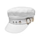 thumbnail image 2 of Sombrero de béisbol plana para mujer Yinane Gorra de vendedor de periódicos blanco, 2 of 8