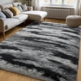 thumbnail image 1 of Alfombra Zentavio, 152 x 244 cm, felpa gris, pelo alto, pelo suave, 1 of 8