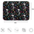 thumbnail image 3 of FREEAMG Day of Dead Mermaid Skeleton Floral Pattern Absorbent Dish Drying Mat, 16 x 18 Inches Microfiber Kitchen Countertop Table Protector Multi-purpose Counter Rack Sink Drainer Pad, 3 of 6