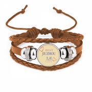 Middle China Jiuzhou Icon Bracelet Wristband Leather Jewelry Ornament