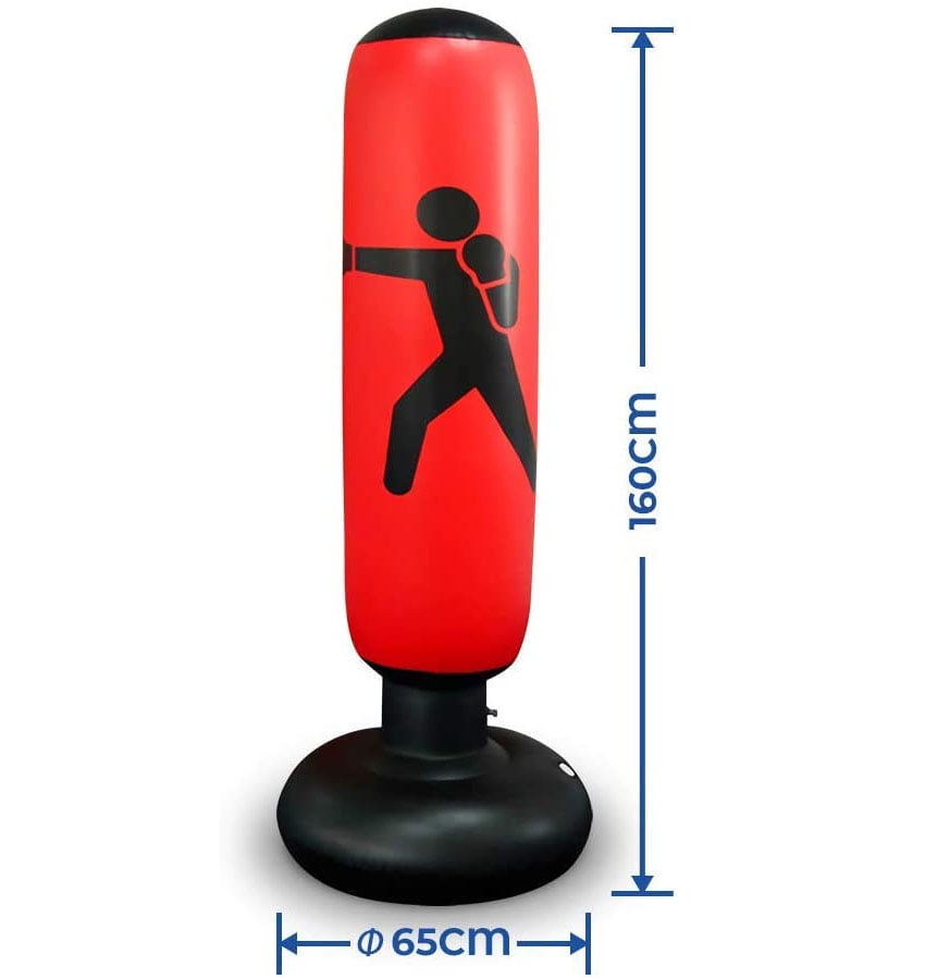 Inflatable Punching Bag 160cm Height Inflatable Boxing Bag Free Standing Heavy Training Bag for Adults Children Inflatable Punching Bag 160cm Height Inflatable Boxing Bag Free Standing Heavy Training Bag for Adults Children