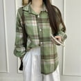 thumbnail image 1 of Chaquetas y abrigos casuales de manga larga sin capucha para mujer, moda de color sólido, informal, deportivo, de manga larga, sin capucha, con botones, blusa de poliéster para mujer, 1 of 5