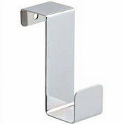 12348-CHR Chrome Over The Cabinet Coat Hat Robe Hook 2 Pack