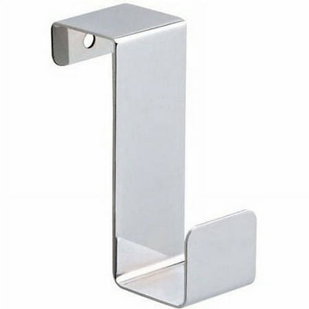 12348-CHR Chrome Over The Cabinet Coat Hat Robe Hook 2 Pack