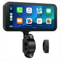 thumbnail image 1 of Motorcycle Carplay Screen, Wireless CarPlay & Android Auto with Design Mount 6.25 Inch Touchscreen Navigation Bluetooth,1 x Motorcycle Carplay Screen kit,Black, 1 of 5