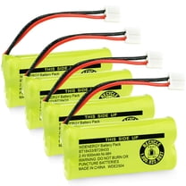 BT18433 BT28433 BT-8300 BATT-6010 Rechargeable Battery BT184342 BT284342 BT1011 BT1018 BT1022 BT1031 89-1326-00-00/89-1330-01-00/CPH-515D 2.4V(Pack of 4)