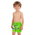 thumbnail image 5 of Babcutegg Kids Printed Swim Trunks with Pockets – Elastic Waistband, Drawstring Closure, Casual Beach and Pool Short for Warm Weather Activities Green Size 8-9, 5 of 9