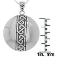 thumbnail image 3 of Jewelry Trends Sterling Silver Celtic Knot Medallion Pendant on 22 Inch Box Chain Necklace, 3 of 8