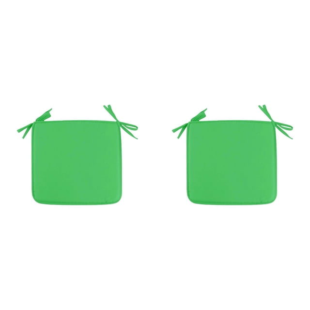 (2-Pack) Kcodviy Outdoor Seat Cushions Square Design Strapped Garden Chair Pads Patio Furniture Comfort Support Weather Material Solution
