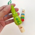 thumbnail image 5 of 1pc Infant Whistling Wooden Random Color Cartoon Animal Whistle Educational Music Instrument, 5 of 5
