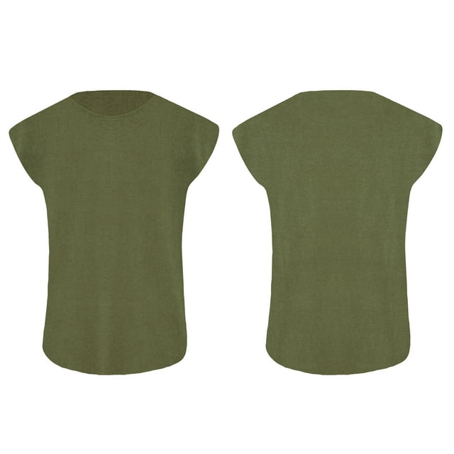 vastwit T-Shirt à Col Montant pour Homme à Manches Courtes Demi-Col Roulé sous-Vêtement Décontracté Basique Ajusté Léger Uni Tee Vert Armée C 4TG