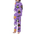 thumbnail image 4 of Muxikeji Clothes Women Halloween Night Gown,Women Satin Pajama Sets,Women'S Halloween Print Set | Comfortable Pajamas for Festive, 4 of 6