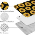 thumbnail image 5 of Black Sunflower Pattern Bathroom Rugs Sets 3 Piece,Toilet Cover Set,Absorbent Non Slip Bathroom Mats Sets with U-Shaped Contour Rug Toilet Rug Set, 5 of 5